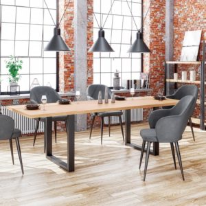 Radus étkezőasztal (tömör, furnér)