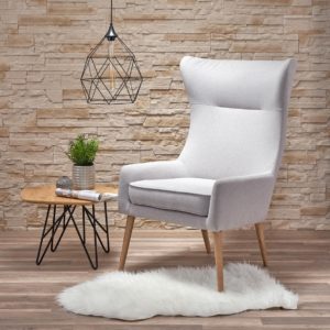 Favaro fotel (világosszürke, sötétbarna)