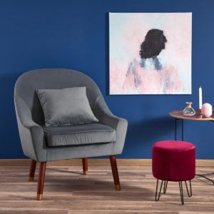 Opale fotel (világosszürke, sötétkék)