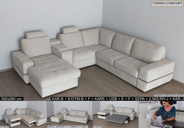 Torino-Comfort elemes ülőgarnitúra - Image 4