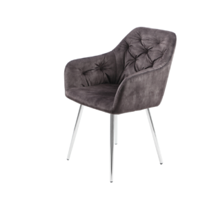 Astoria 115 króm étkezőszék (szürke)