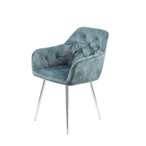 Astoria 115 króm étkezőszék (kék)