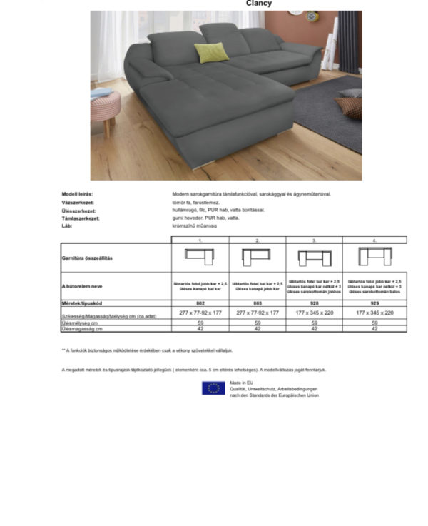 Clancy ülőgarnitúra - Image 7