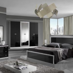 Di Dolly hálószoba bútor (fekete – fehér))