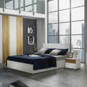 Patrizia hálószoba bútor (fehér – tölgy)